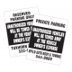 Standard 18" x 24" Towing Signs